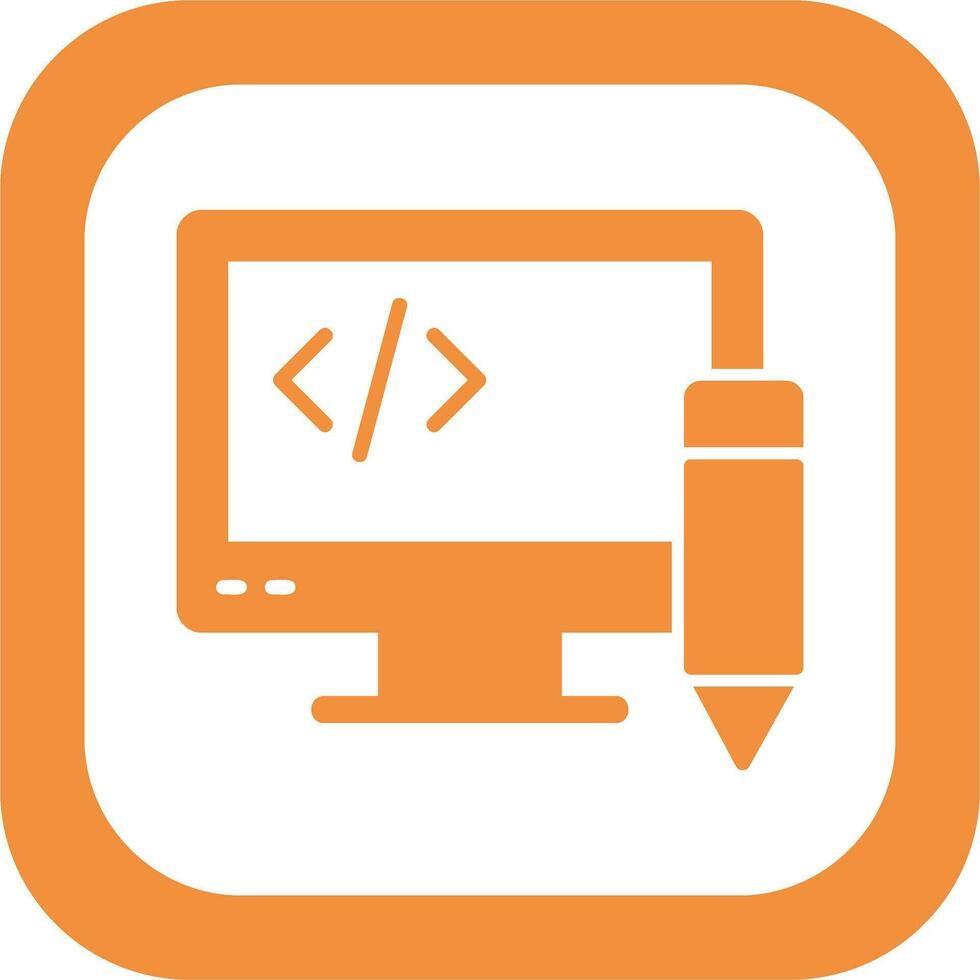 Edit Code Vector Icon