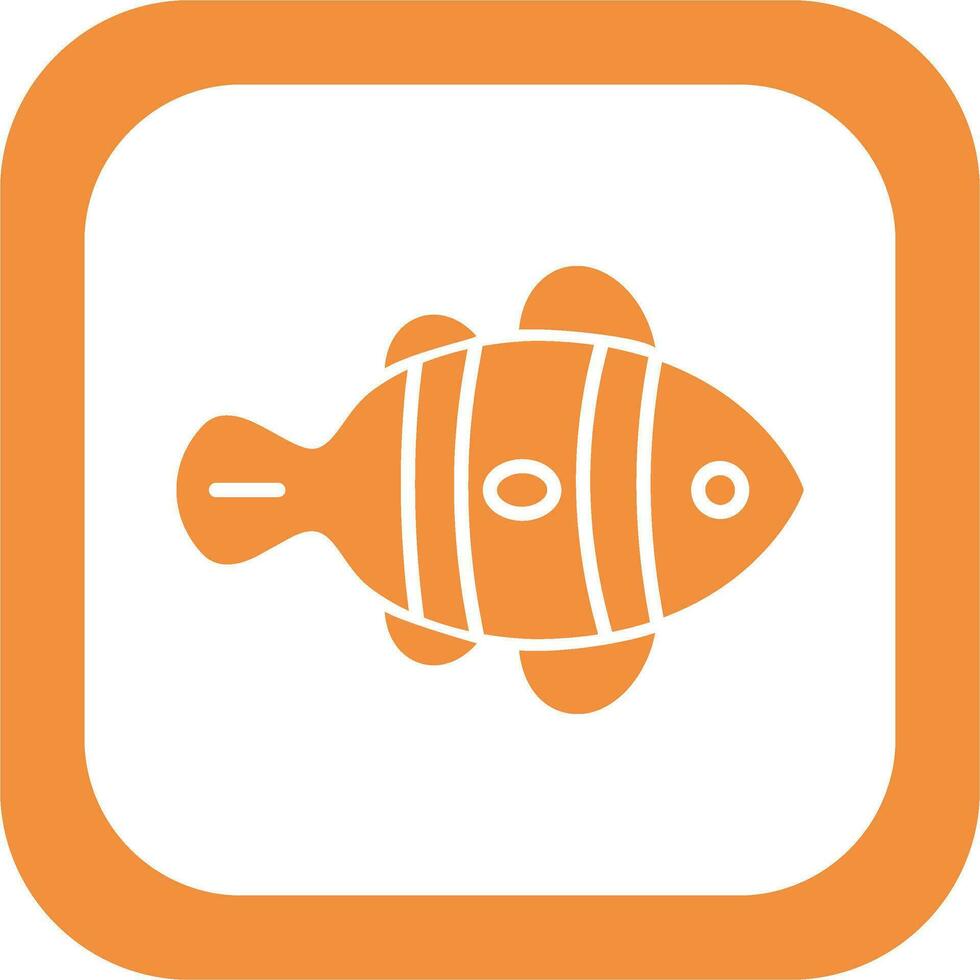 Clown Fish Vector Icon