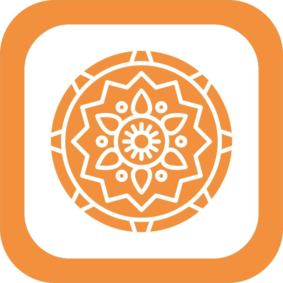 icono de vector de mandala