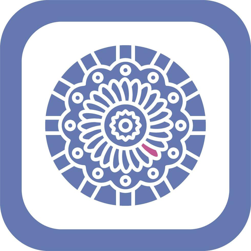 icono de vector de mandala