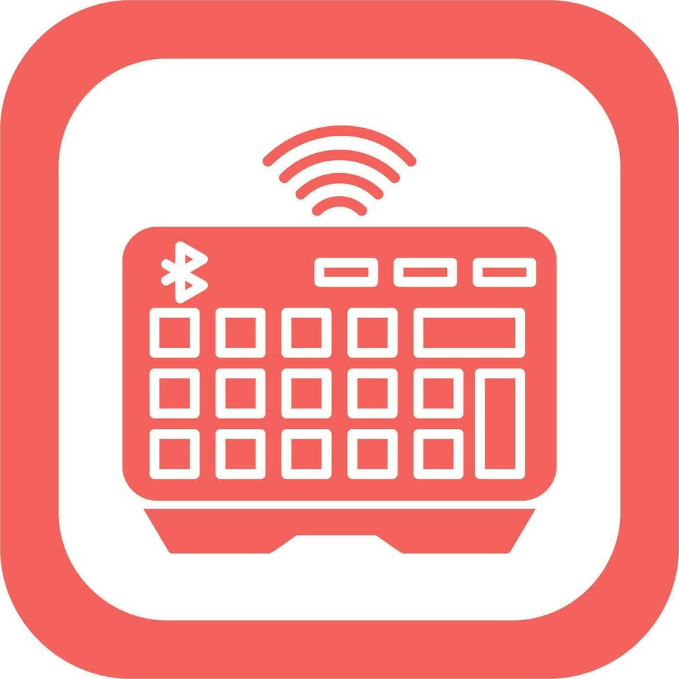 Wireless Keyboard Vector Icon