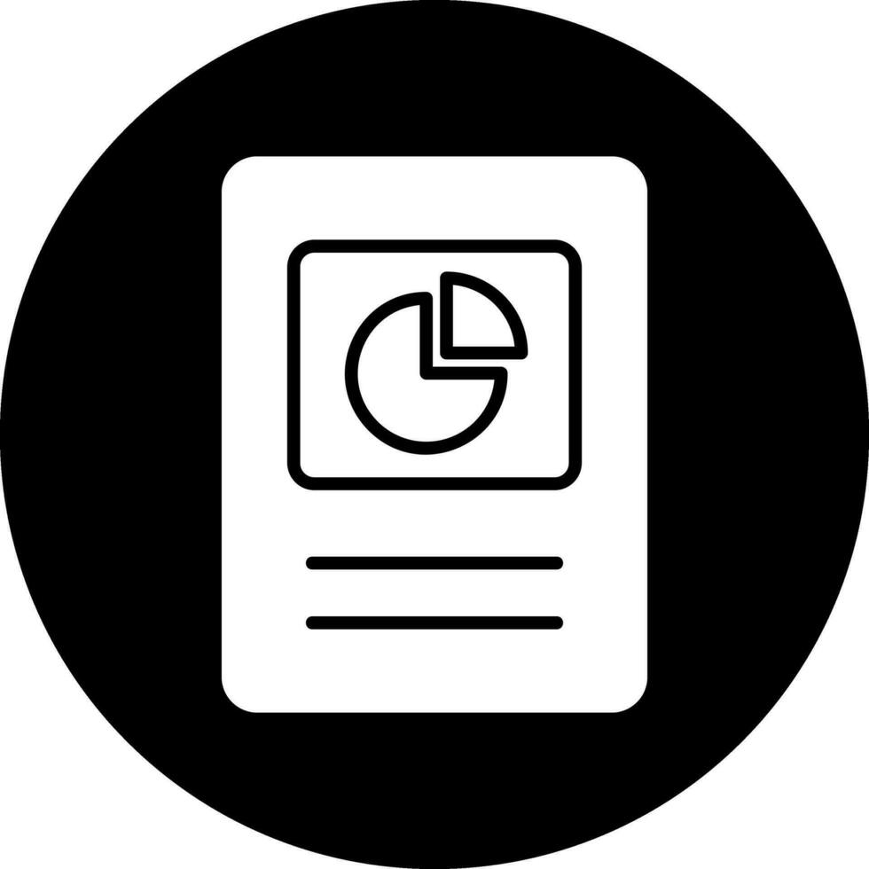 icono de vector de gráfico circular