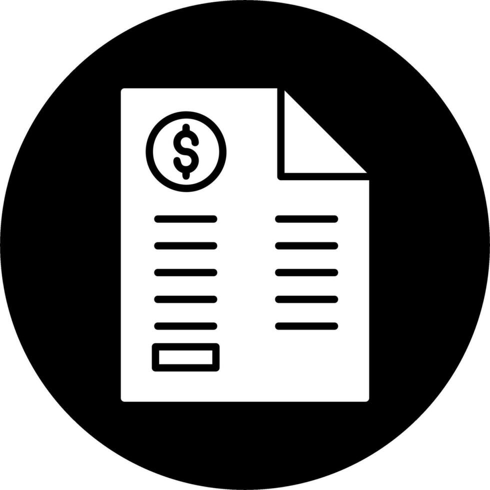 Bill Vector Icon