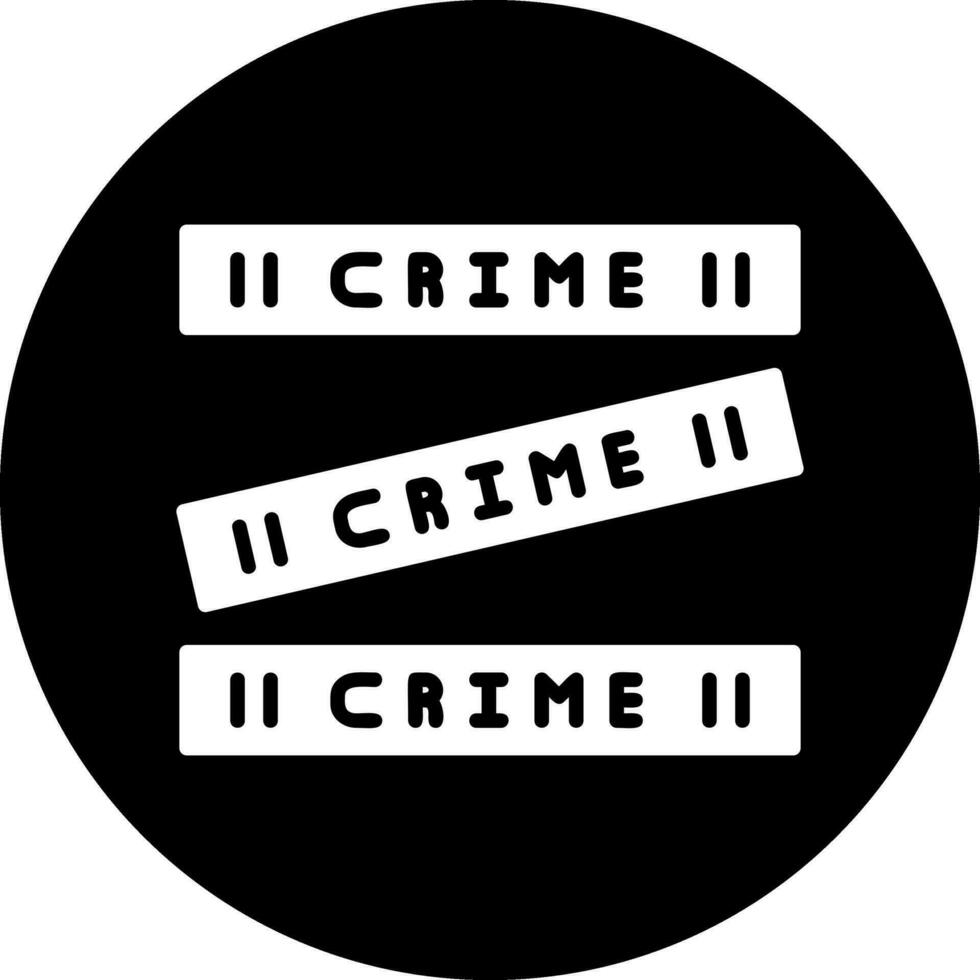 crimen escena vector icono