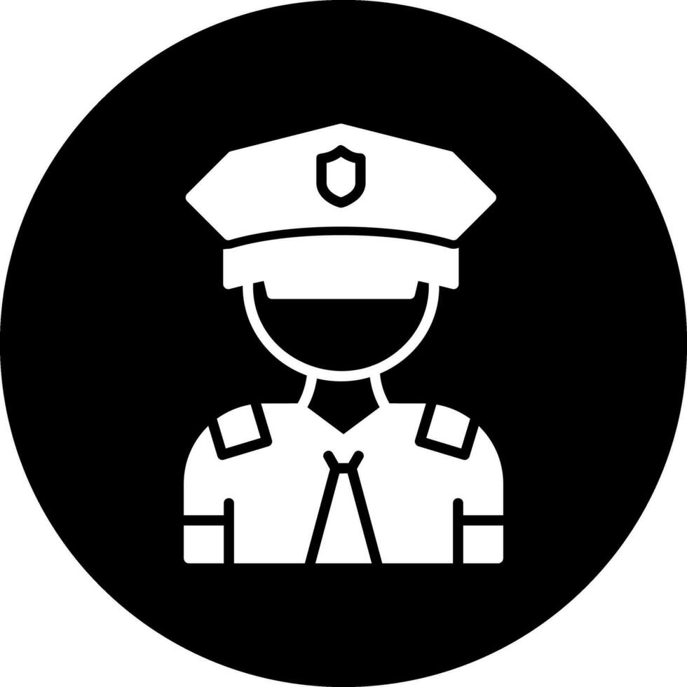 icono de vector de policía