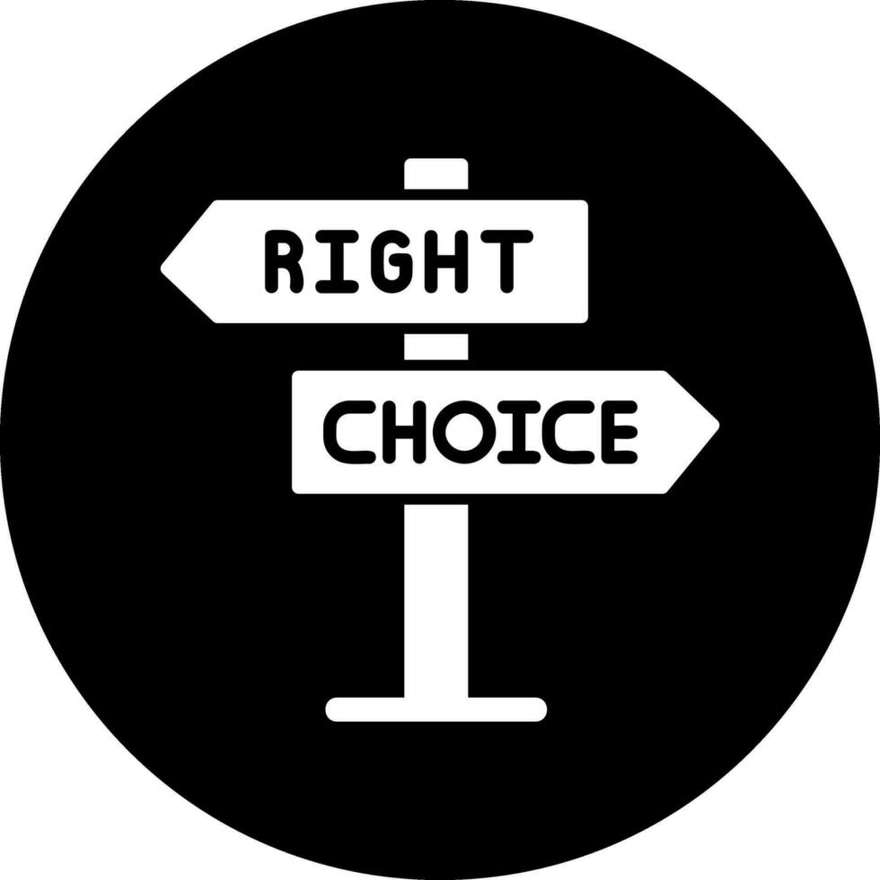 Right Choice Vector Icon