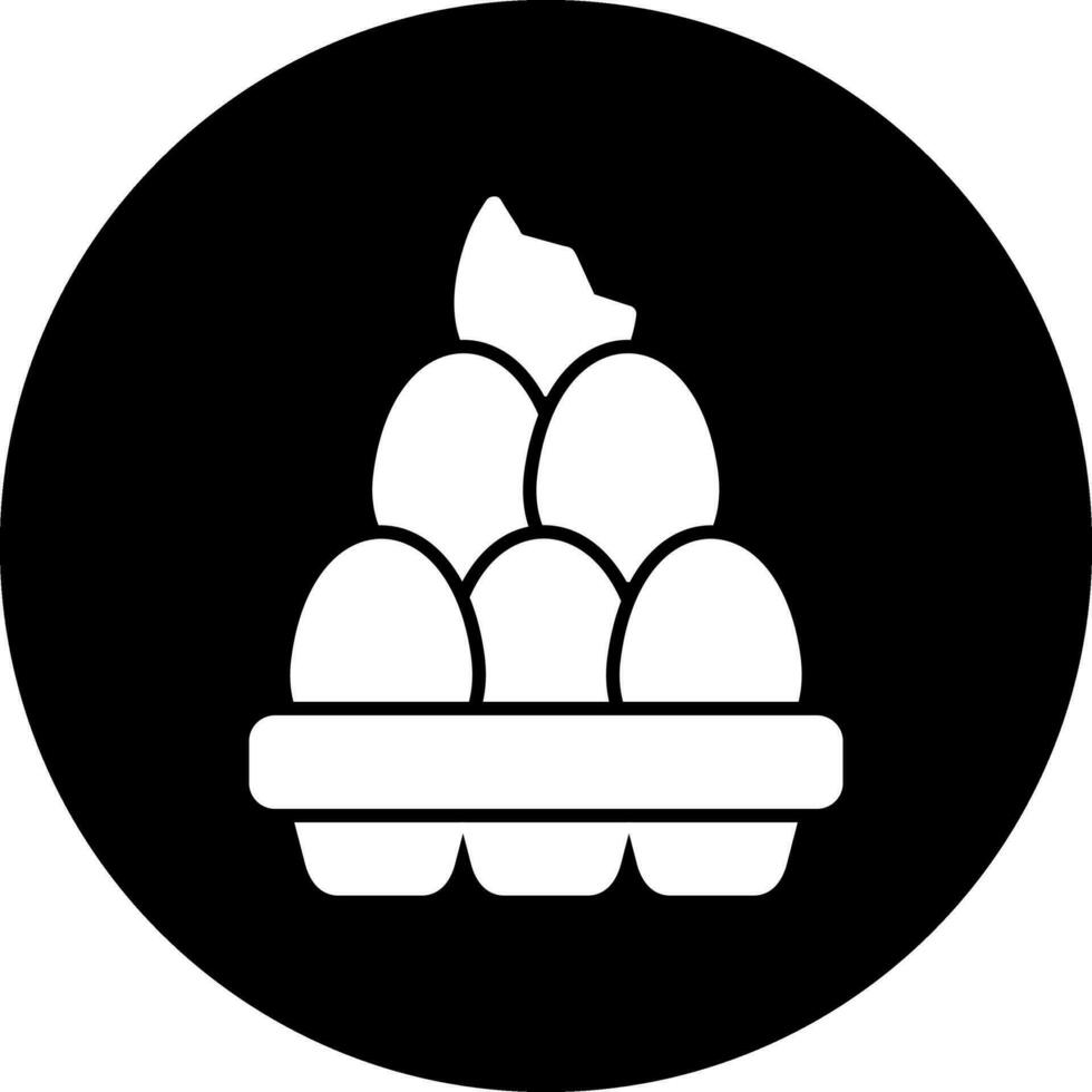 organic eggs Vector Icon