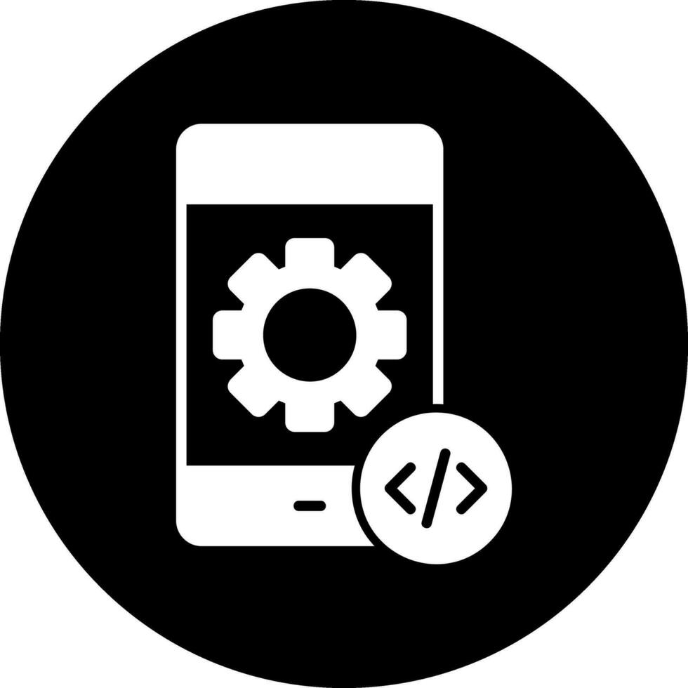 móvil desarrollo vector icono