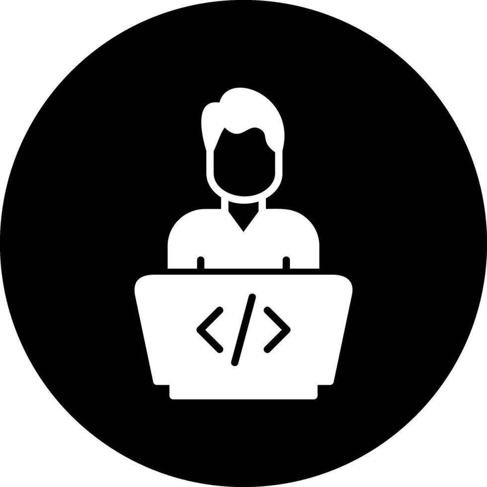 icono de vector de programador