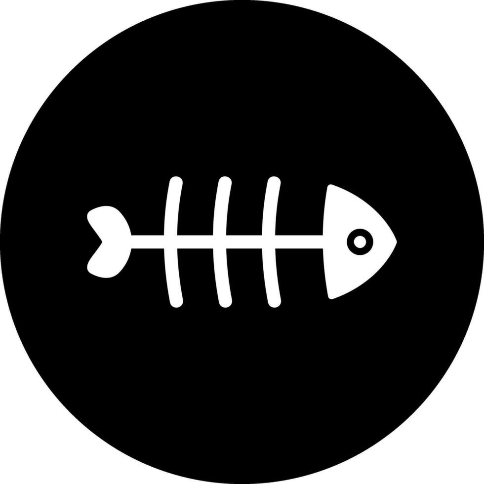 espinas de pescado vector icono