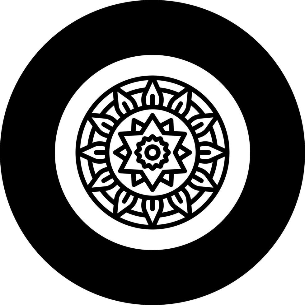 icono de vector de mandala