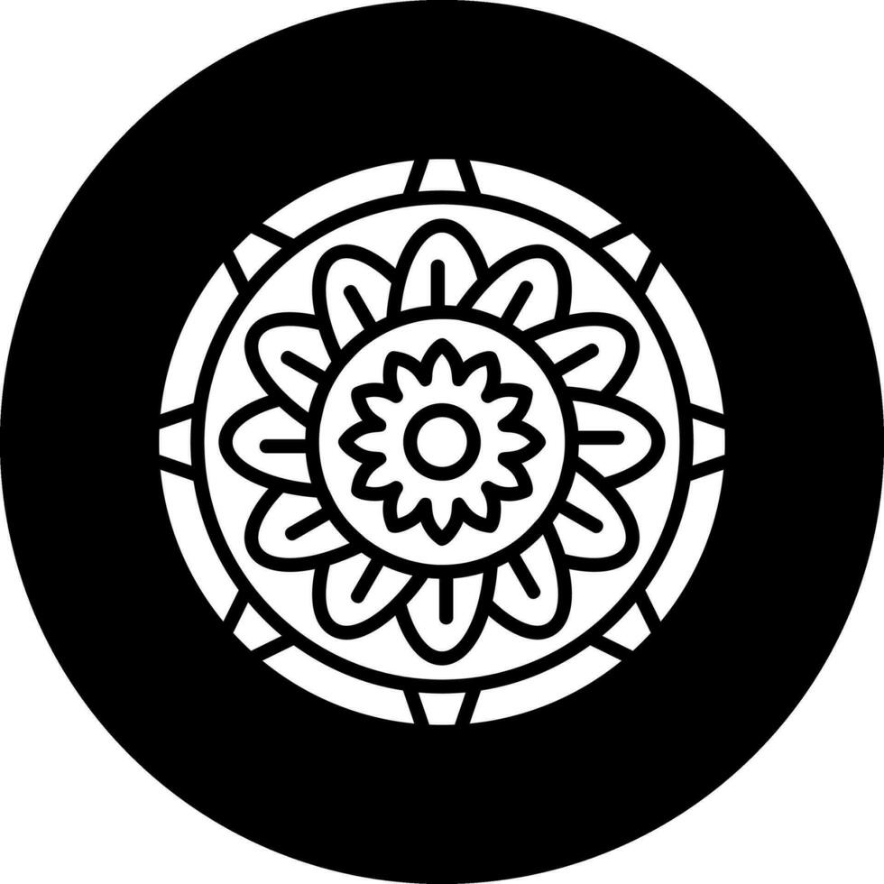 icono de vector de mandala