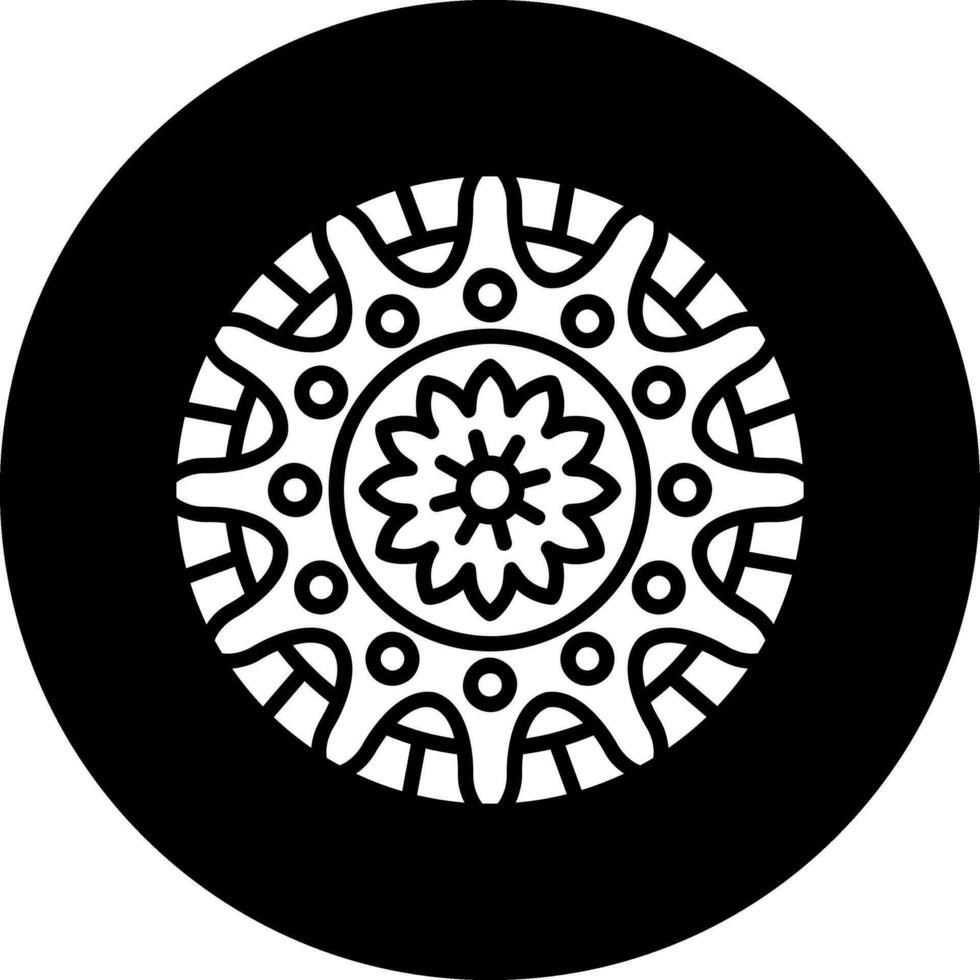 icono de vector de mandala