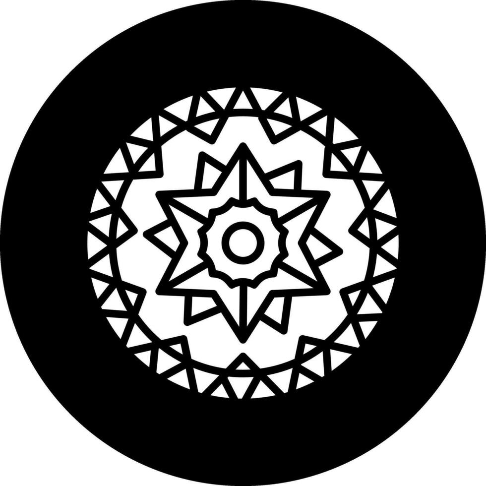 icono de vector de mandala