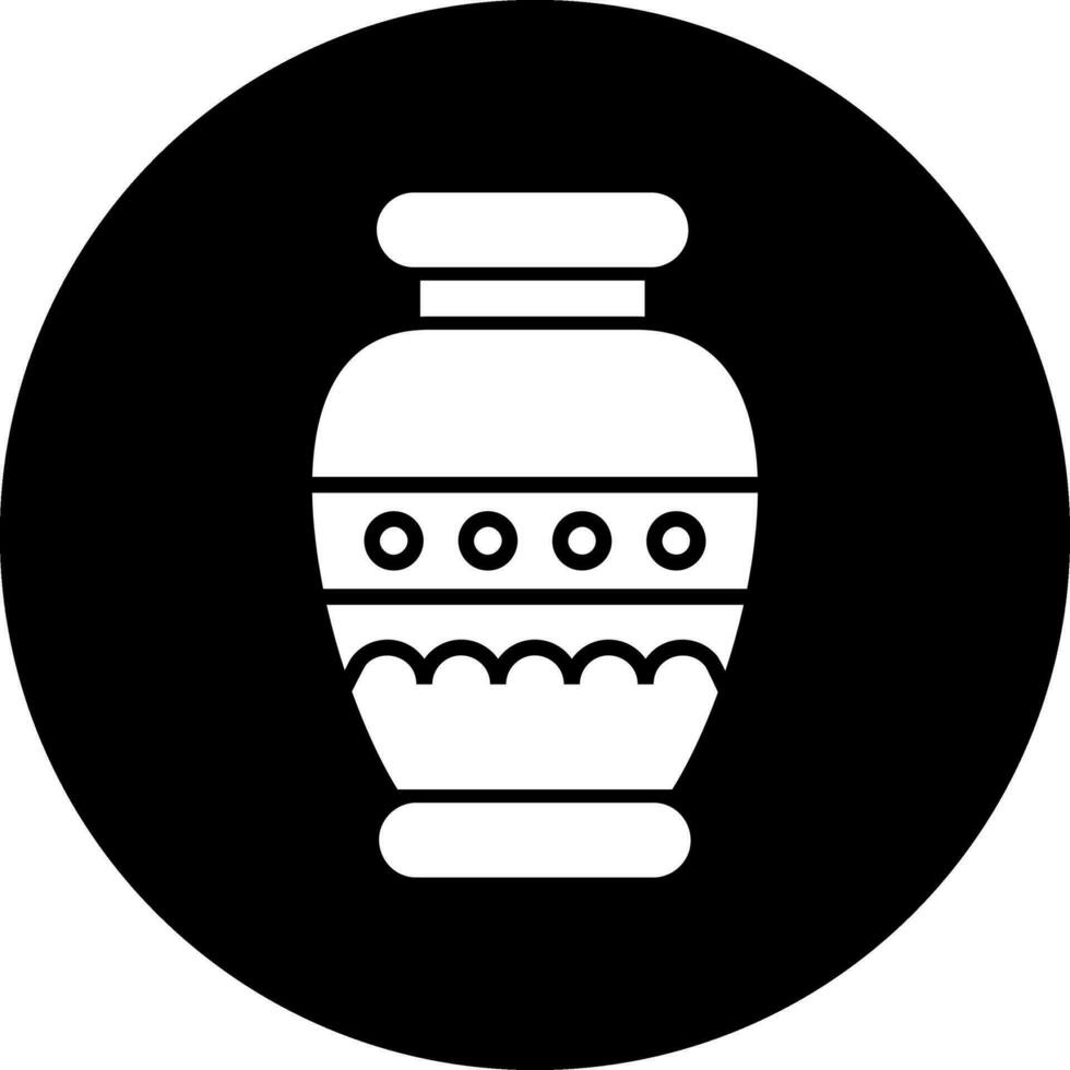 icono de vector de florero