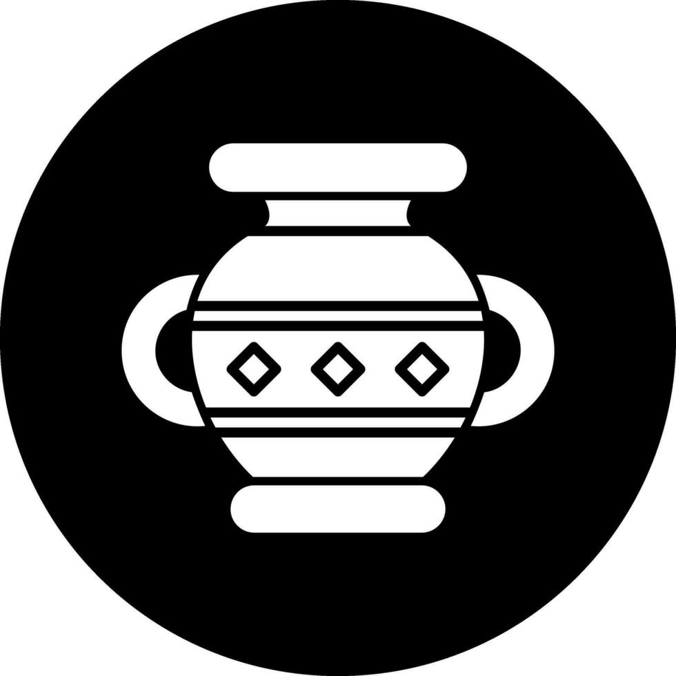 icono de vector de florero