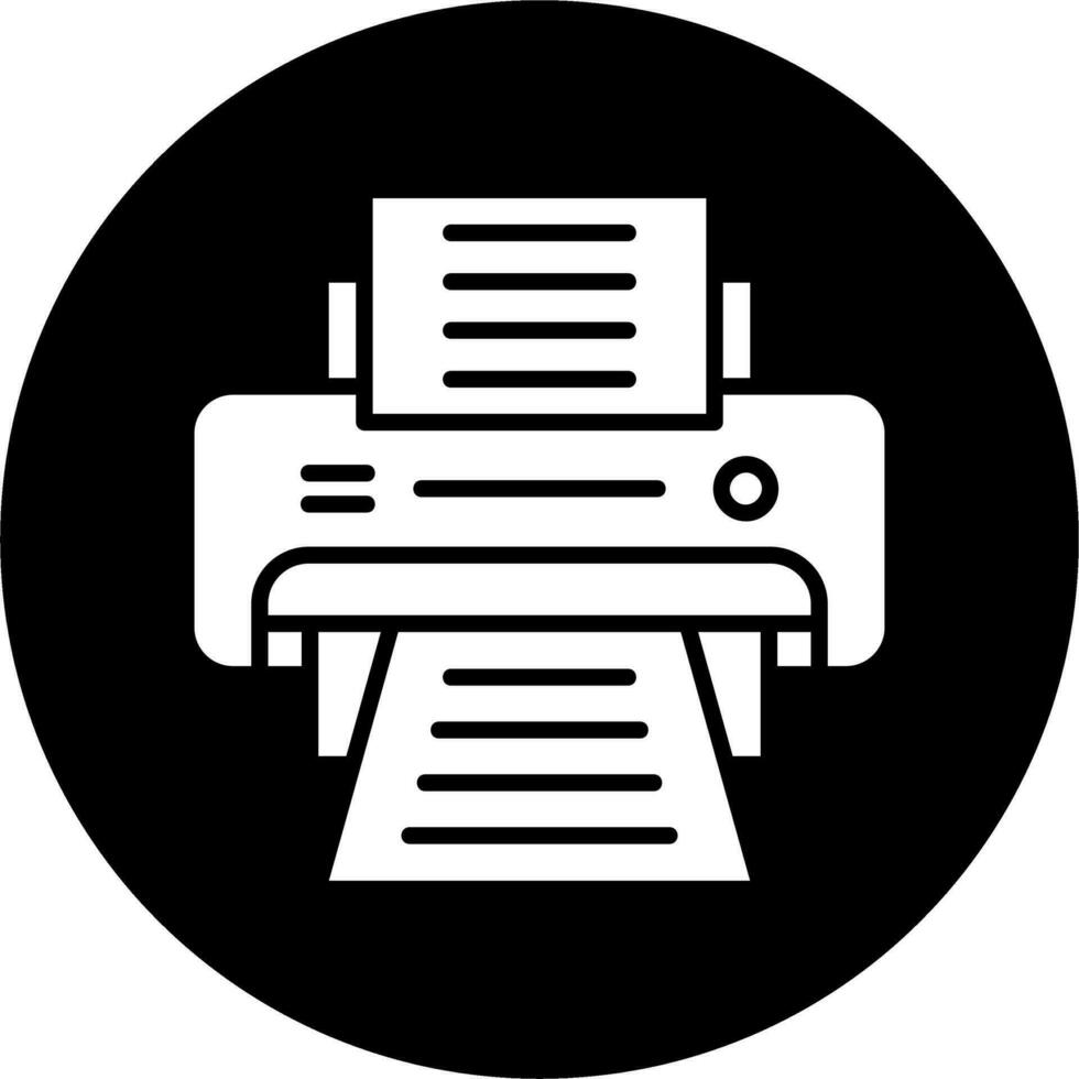 icono de vector de impresora