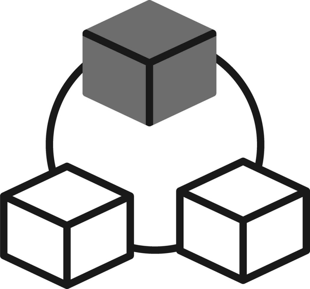 icono de vector de bloque