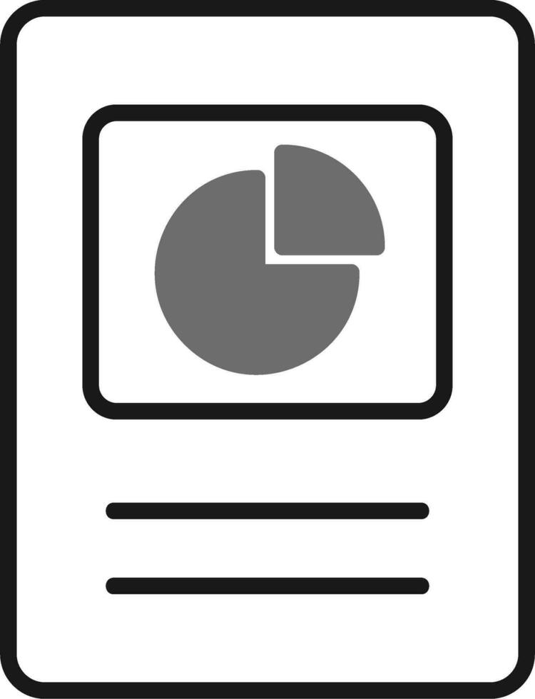 icono de vector de gráfico circular