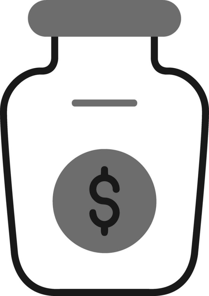 Money Jar Vector Icon