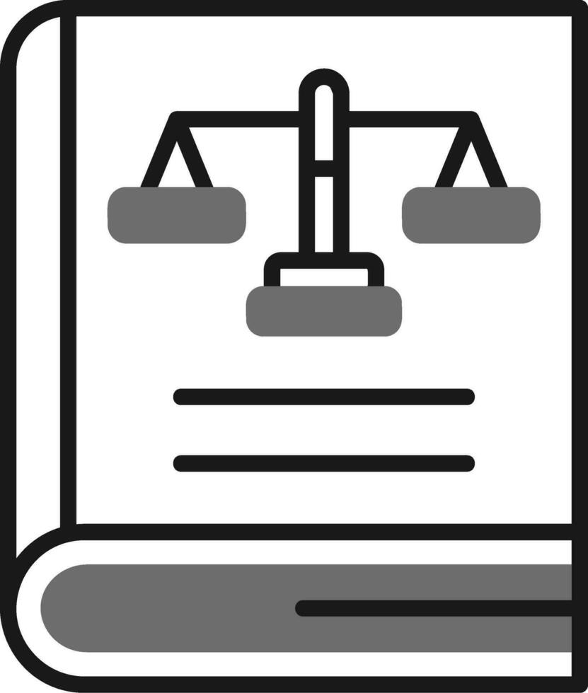 Law Book Vector Icon