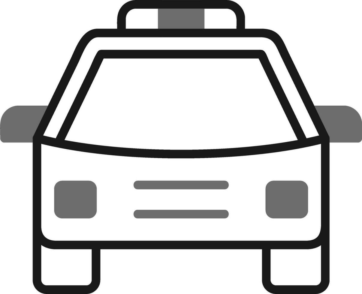 icono de vector de coche de policía