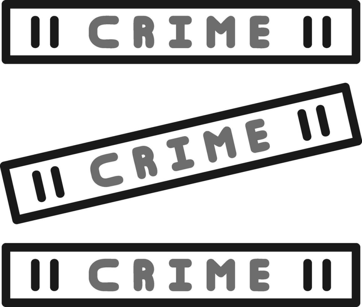 crimen escena vector icono