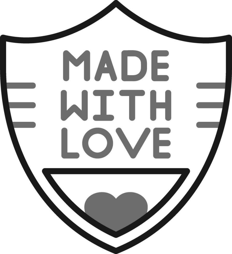 Made With Love Vector Icon