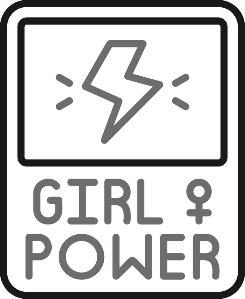Girl Power Vector Icon
