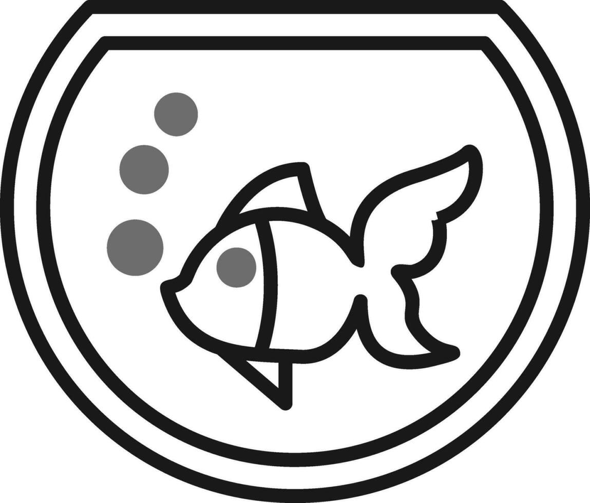fish bowl Vector Icon