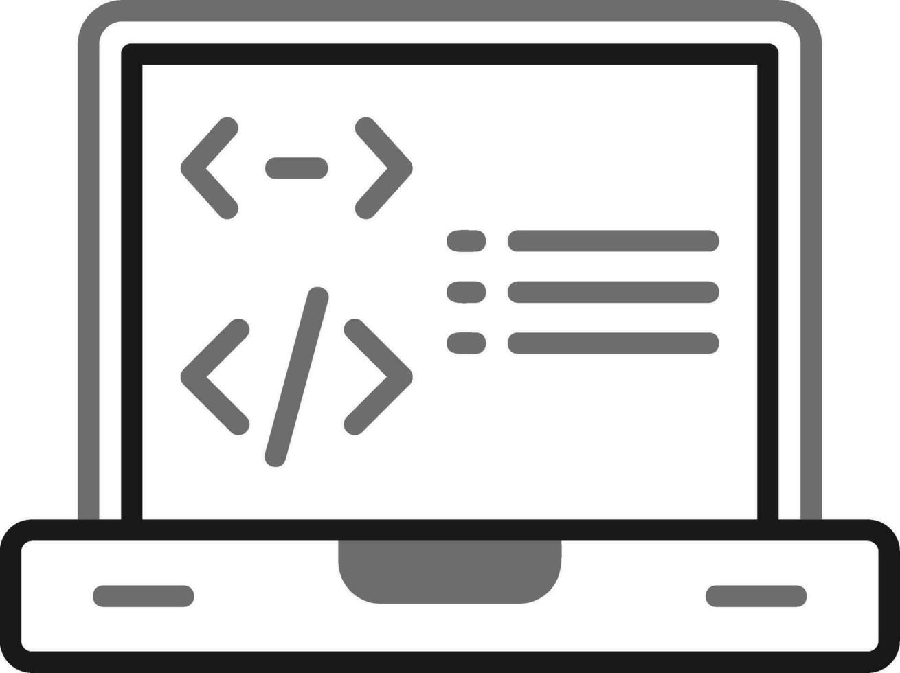 icono de vector de programación