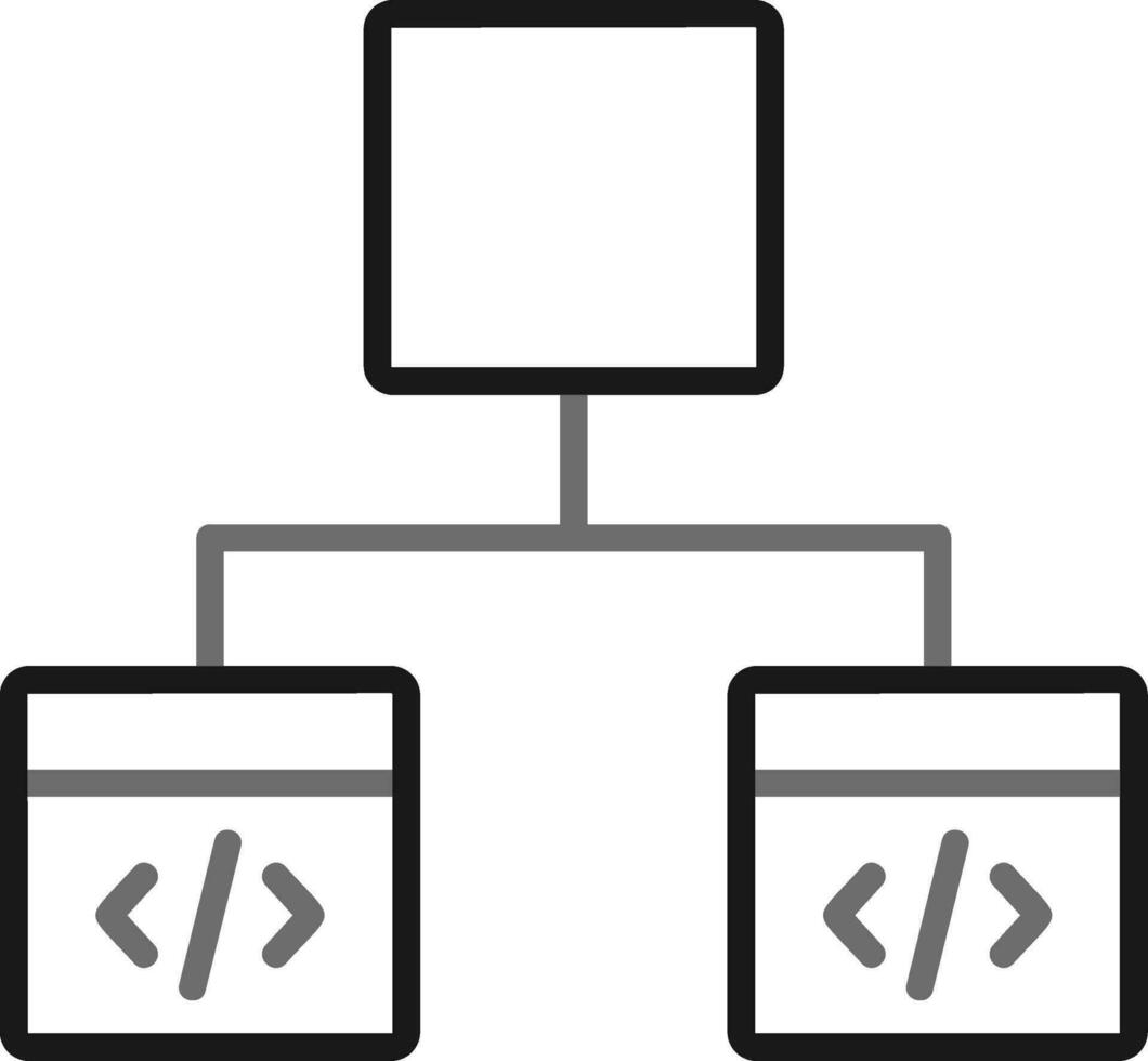 diagramas de flujo vector icono