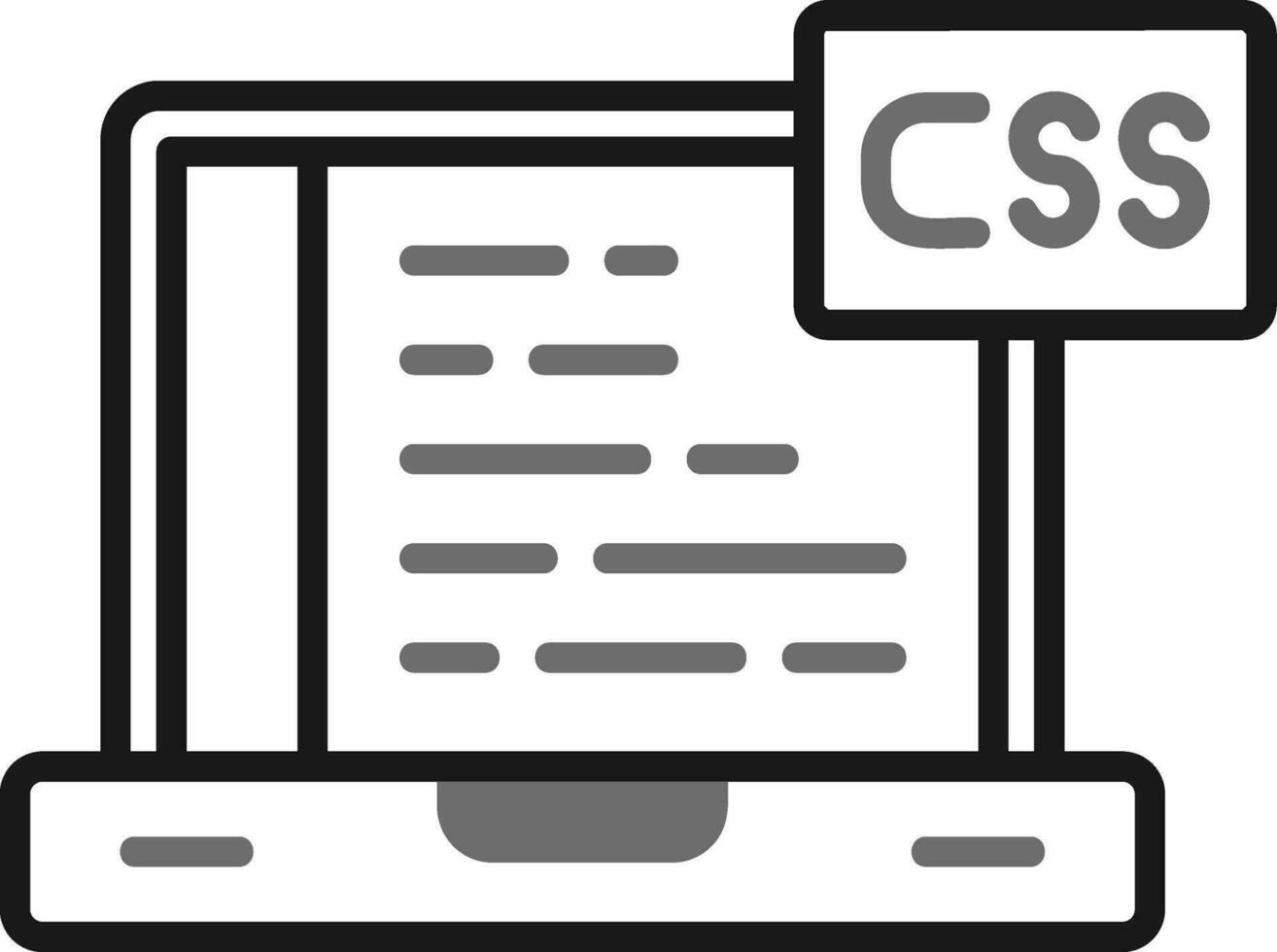 icono de vector de css