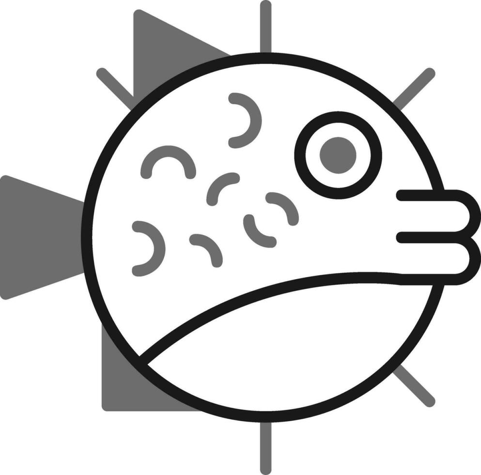 Puffer Fish Vector Icon