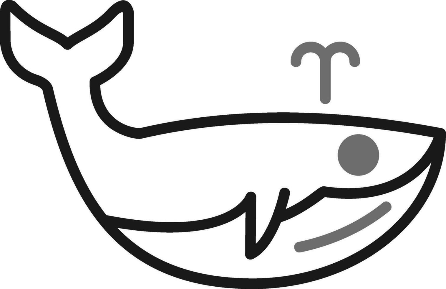 icono de vector de ballena