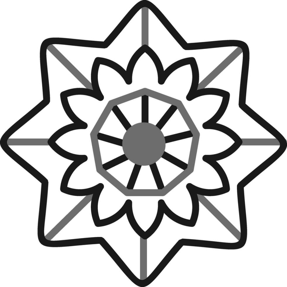 icono de vector de mandala