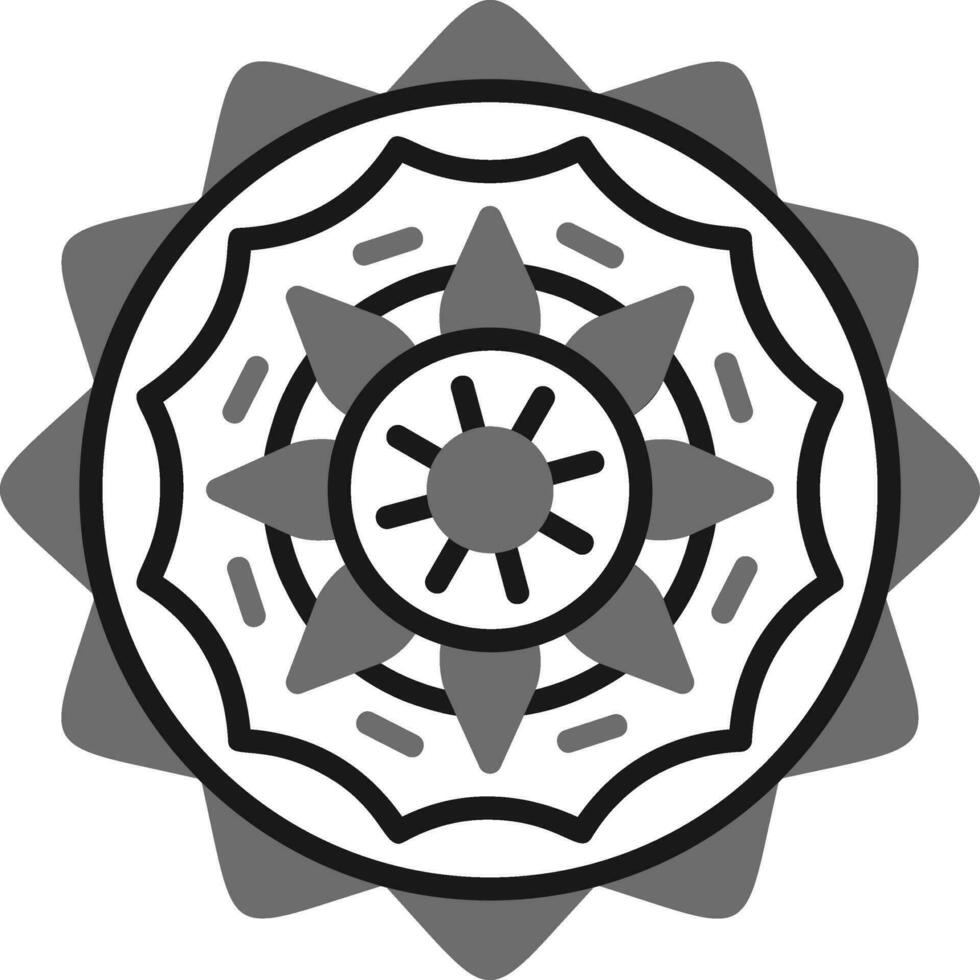 icono de vector de mandala