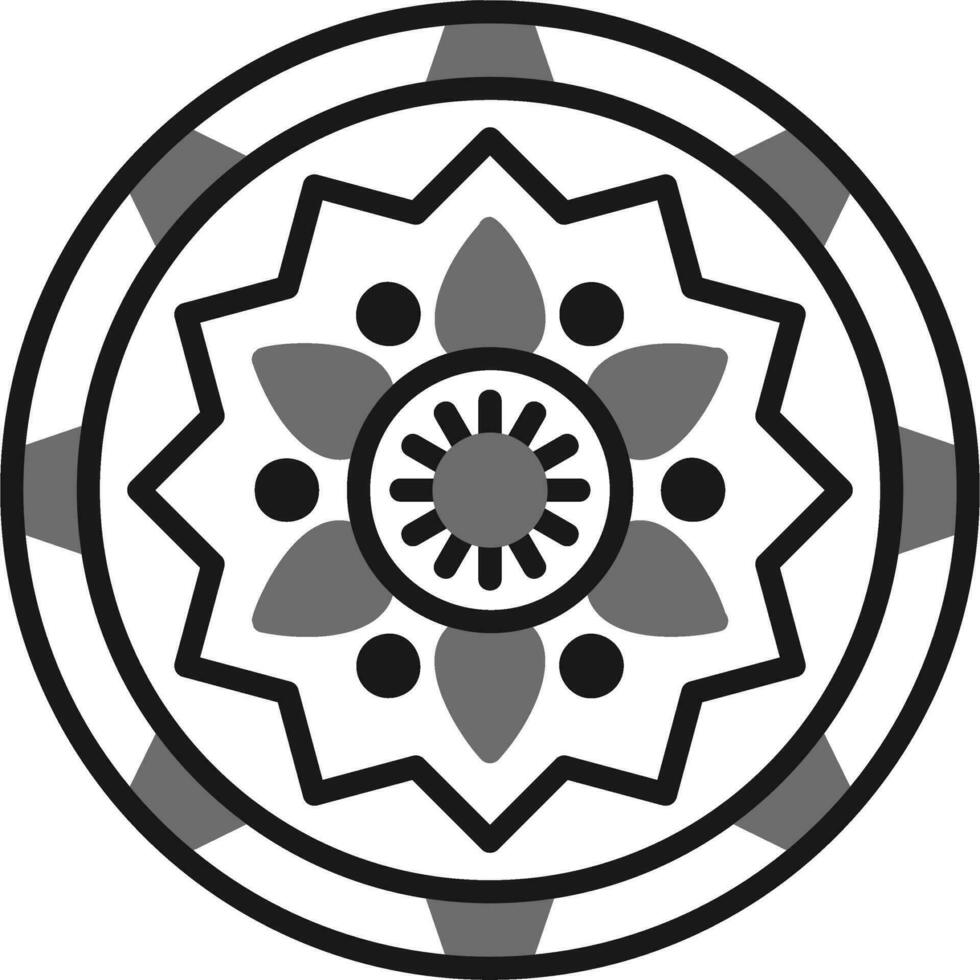 icono de vector de mandala