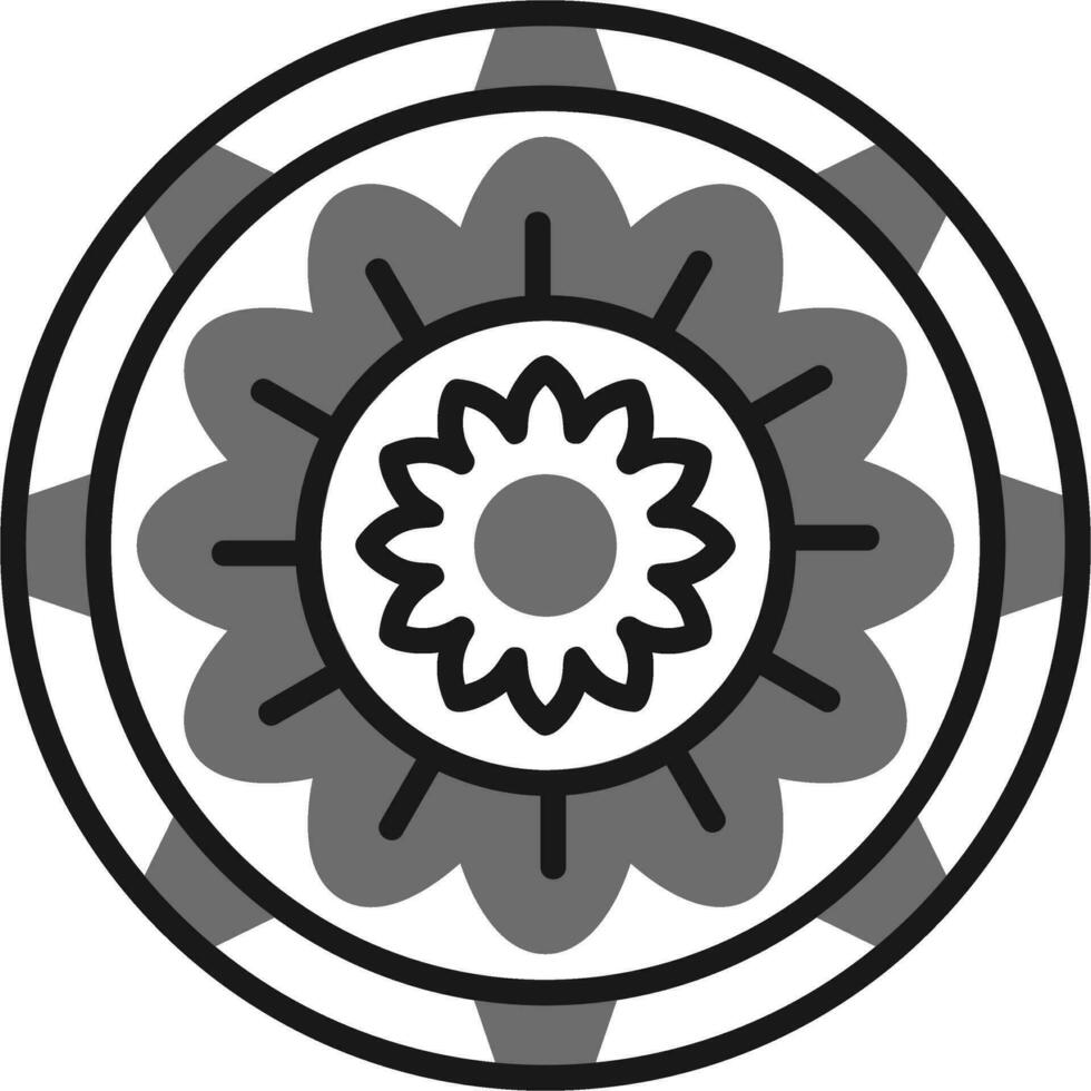 icono de vector de mandala