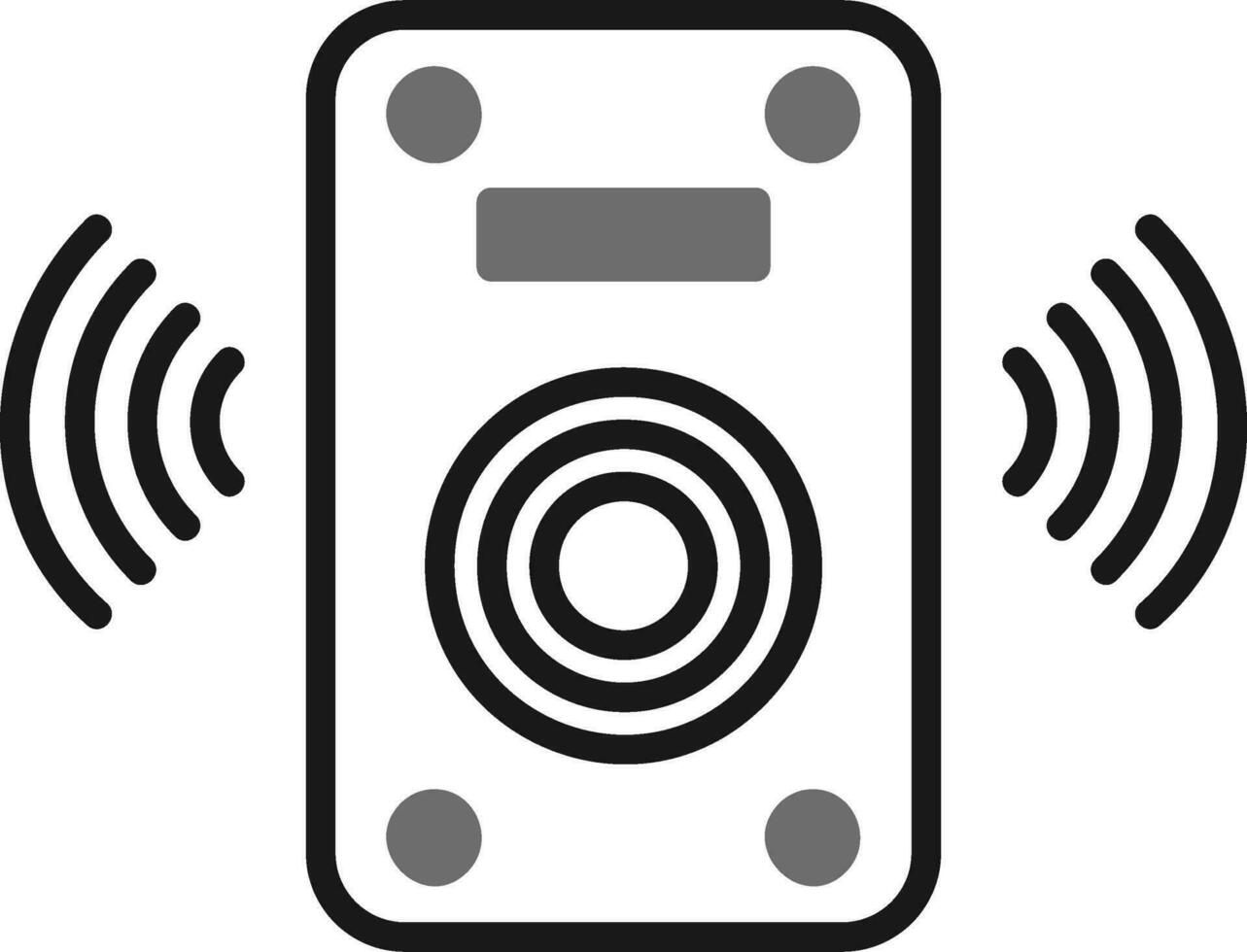 icono de vector de altavoz