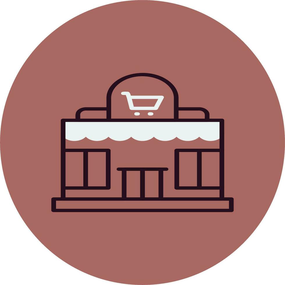 icono de vector de supermercado