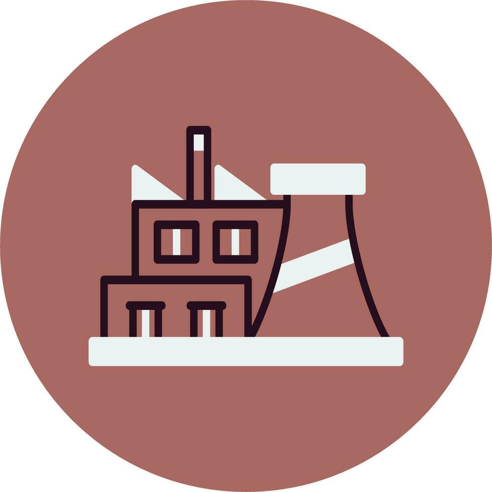 Factory Plant Vector Icon