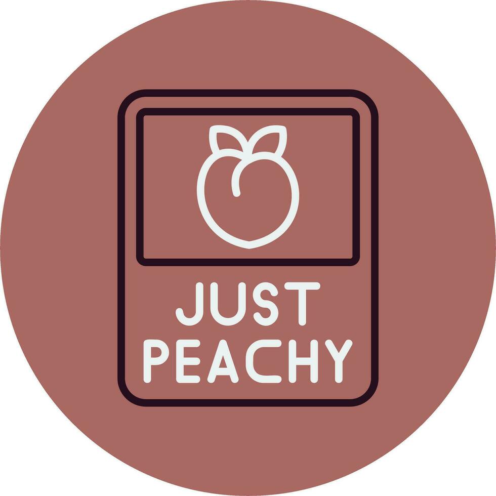 Just Peachy Vector Icon