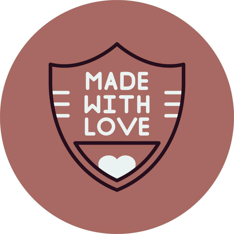 Made With Love Vector Icon