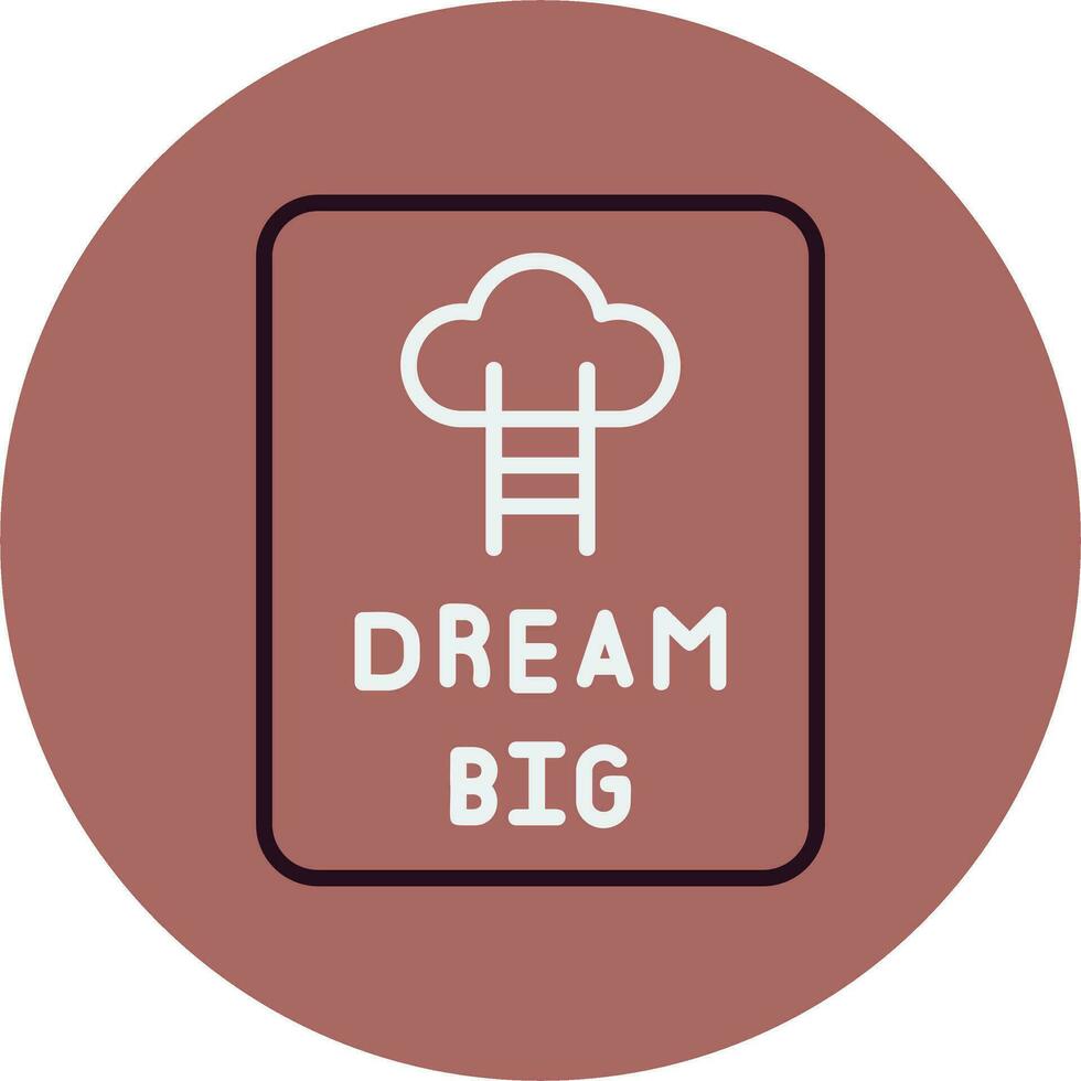 Dream Big Vector Icon