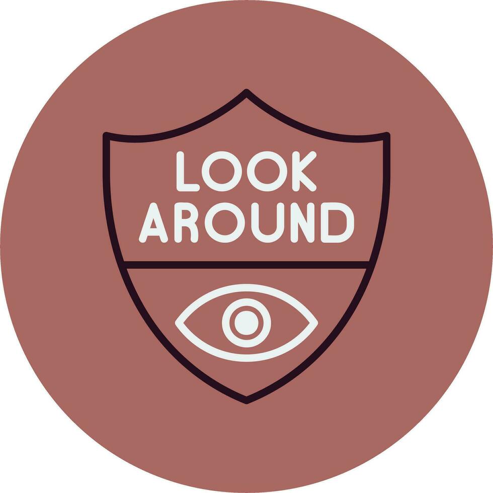 Look Around Vector Icon