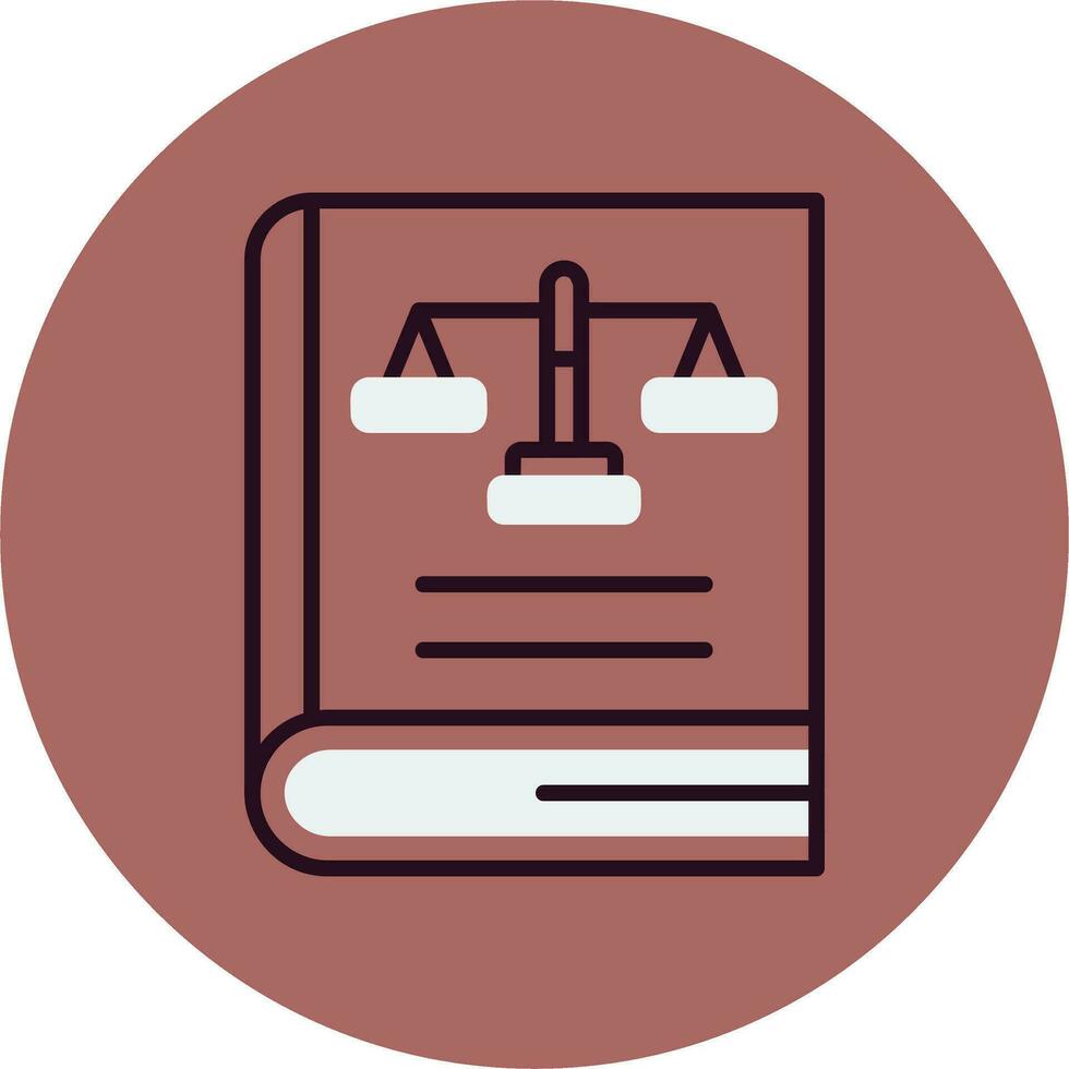 Law Book Vector Icon