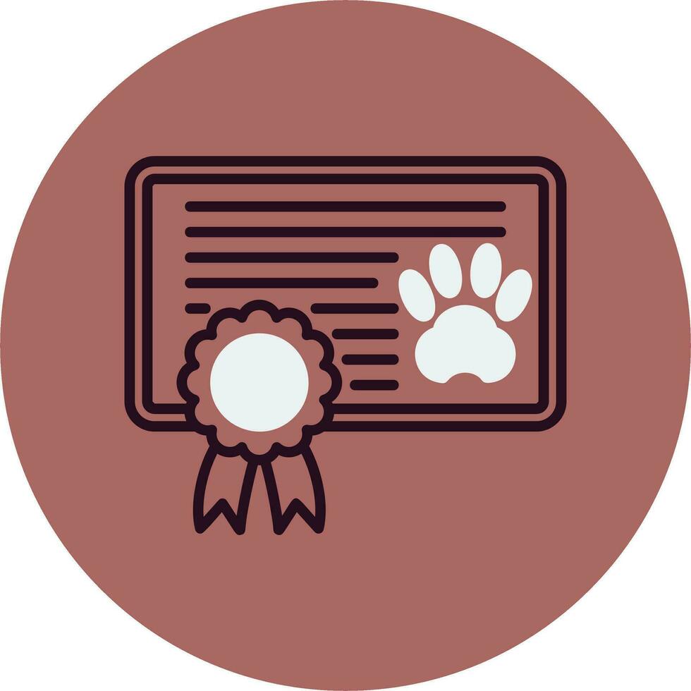 icono de vector de certificado