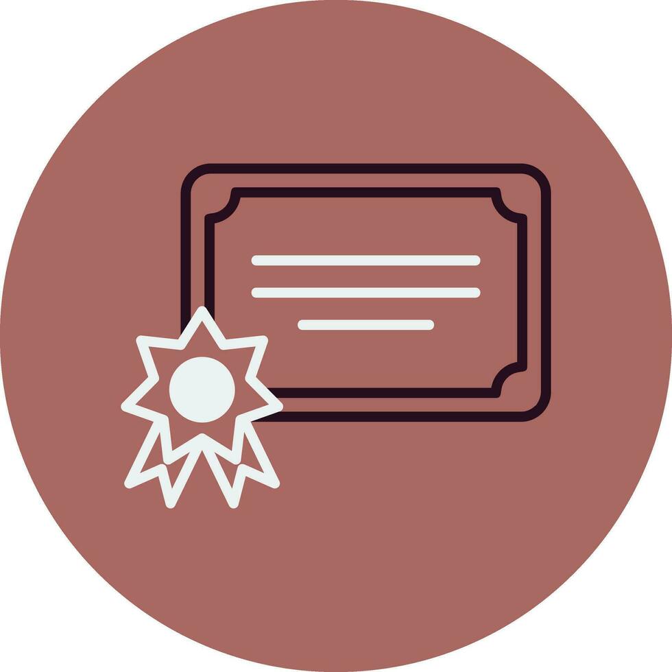 icono de vector de certificado