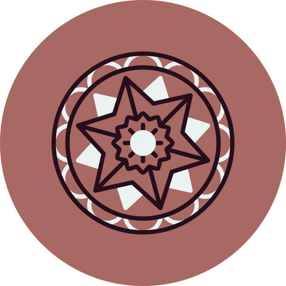 icono de vector de mandala